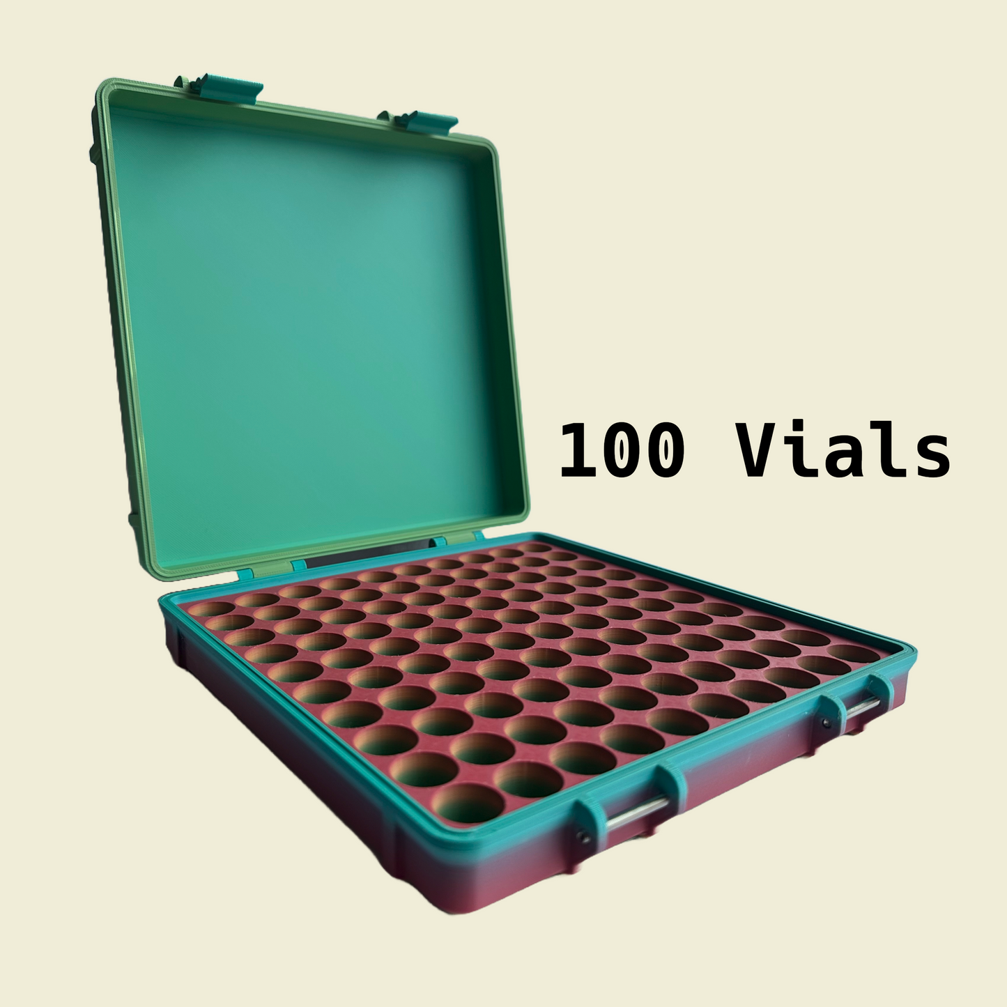 3ml Peptide Vial Case | Durable Storage Rack (4β100 Vial Capacity) | GLP-1