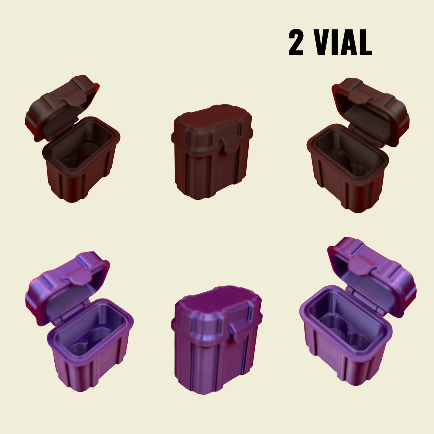 3ml Peptide Vial Storage Container for Fridge, Freezer, and on the go.