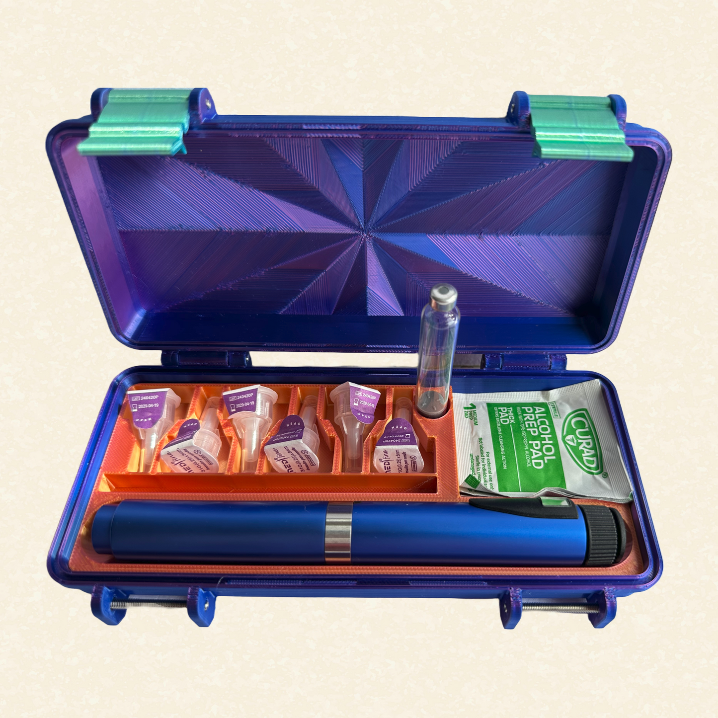 Peptide Pen Carrying Case –Sleek 1 Slot Organizer Travel-Ready Injection Pen (Copy)