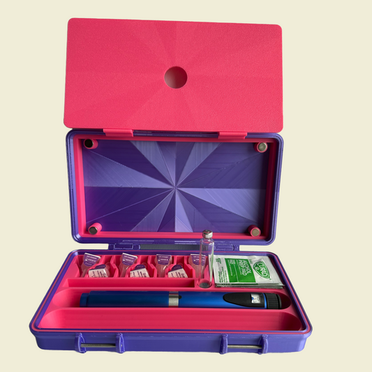 Peptide Pen Carrying Case –Sleek 2 Slot Organizer Travel-Ready Injection Pen